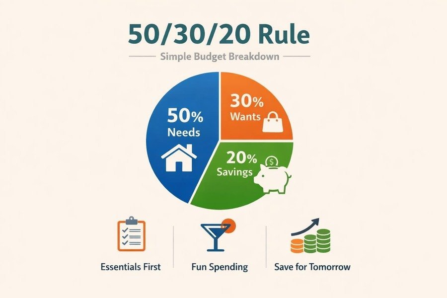Budgeting methods. 50-30-20.