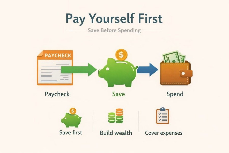 Budgeting methods. Pay Yourself First.