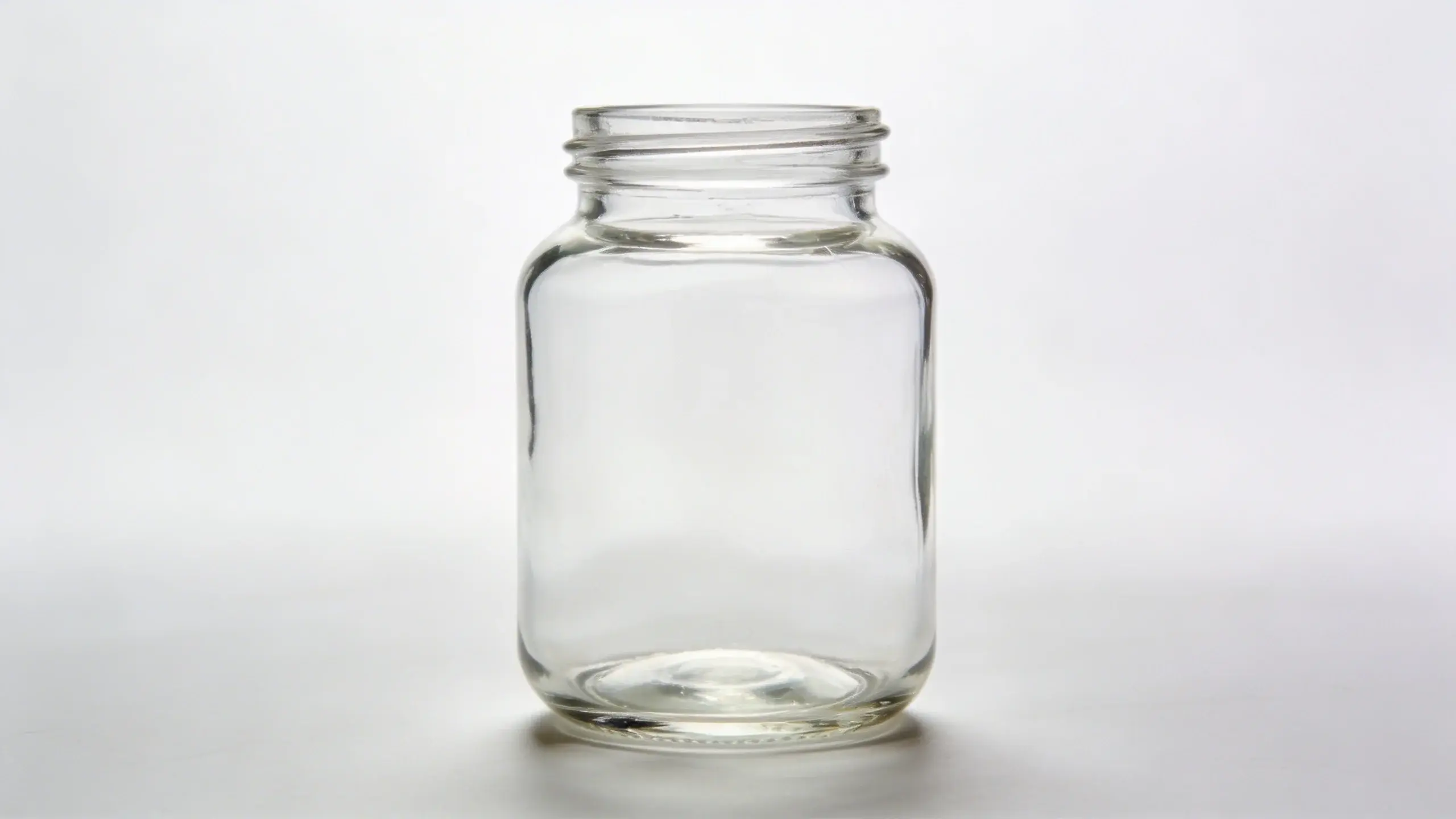 Pristine glass savings jar.